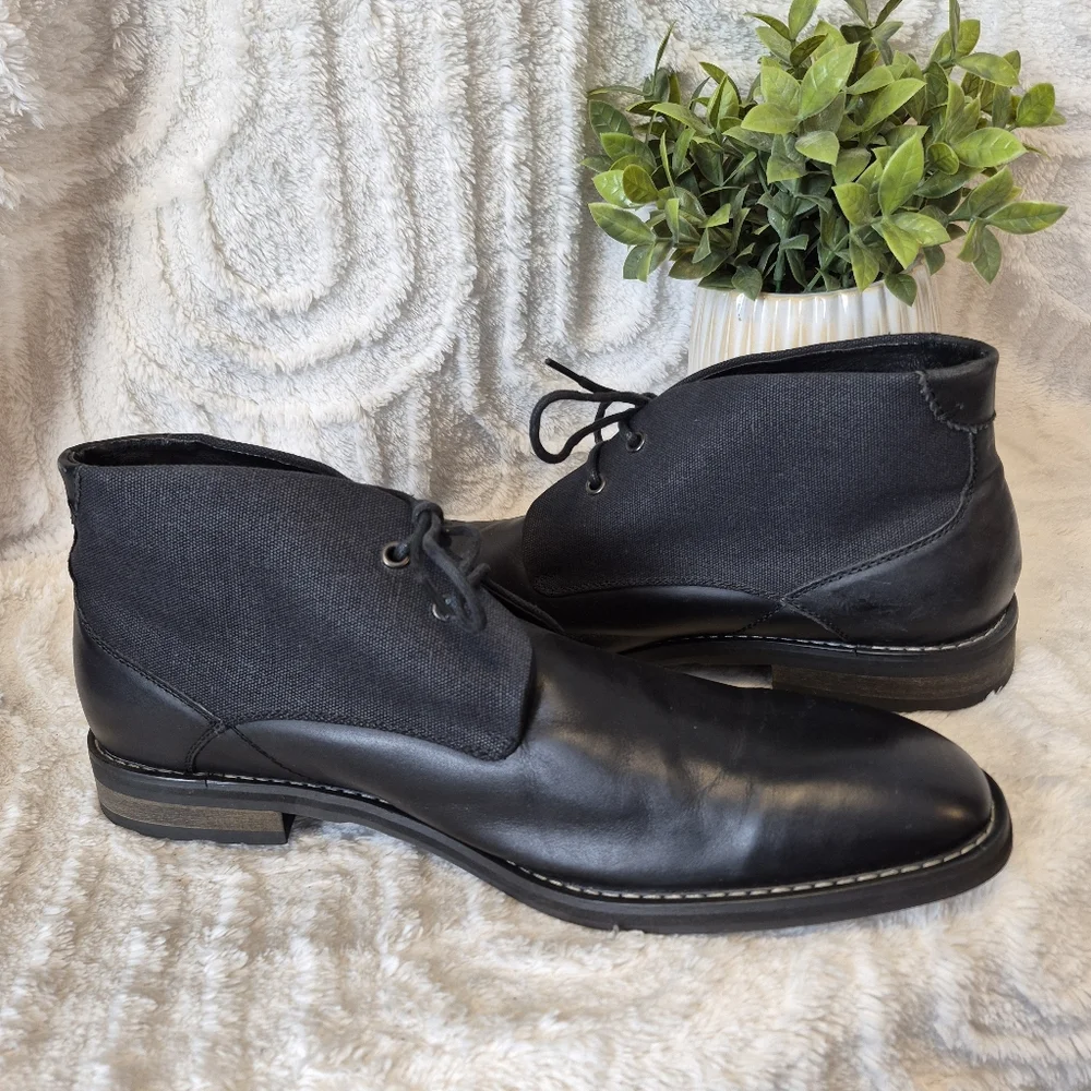 Joe’s Men's Chukka Boots Black Leather Lace Up Dressy Casual Size 13 Joe's Jeans